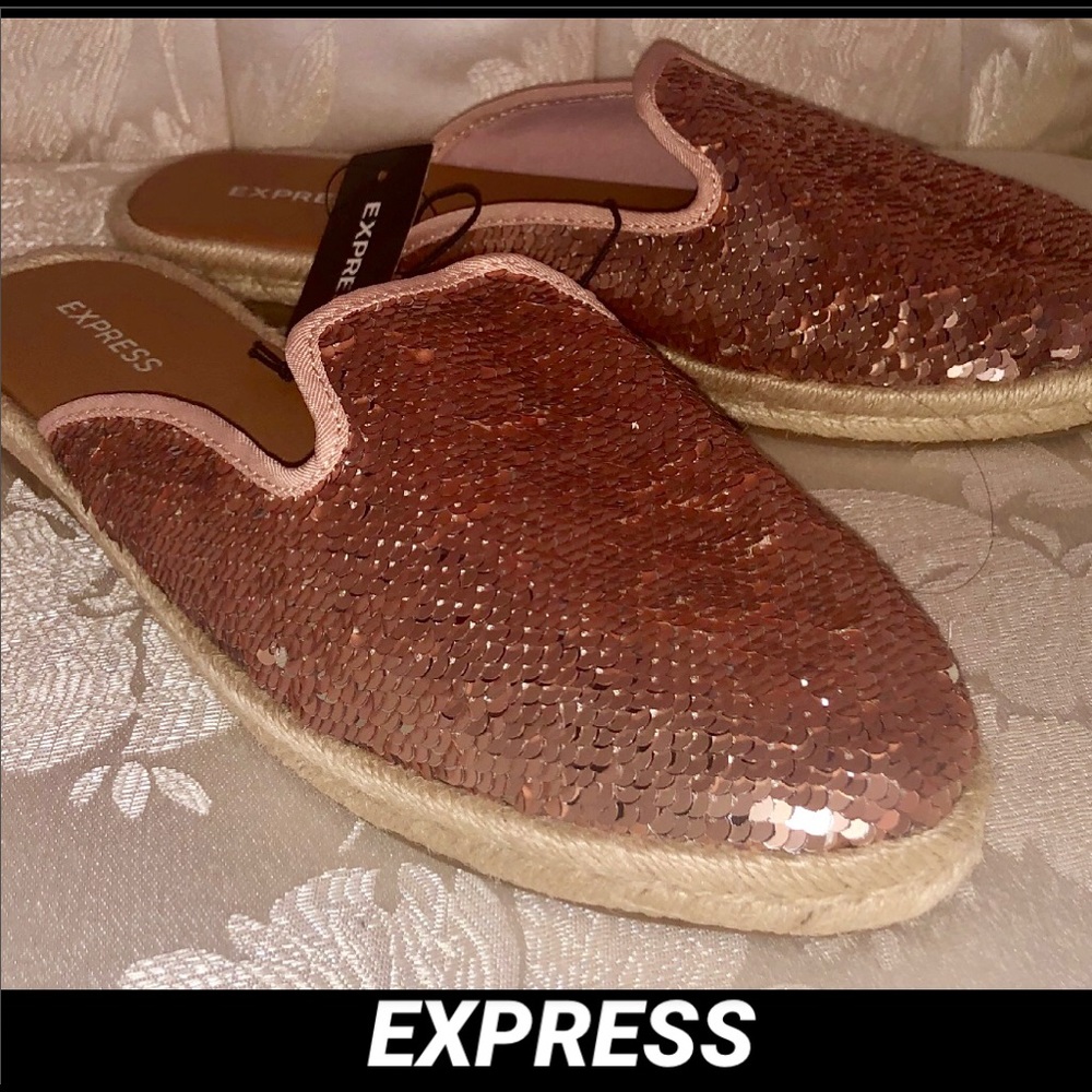 EXPRESS• PINK MERMAID SEQUIN SLIDE - Picture 3 of 6